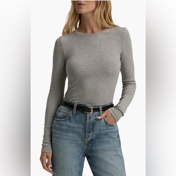 Favorite Daughter The Ribbed Top Gray Size Extra Large - Picture 1 of 7